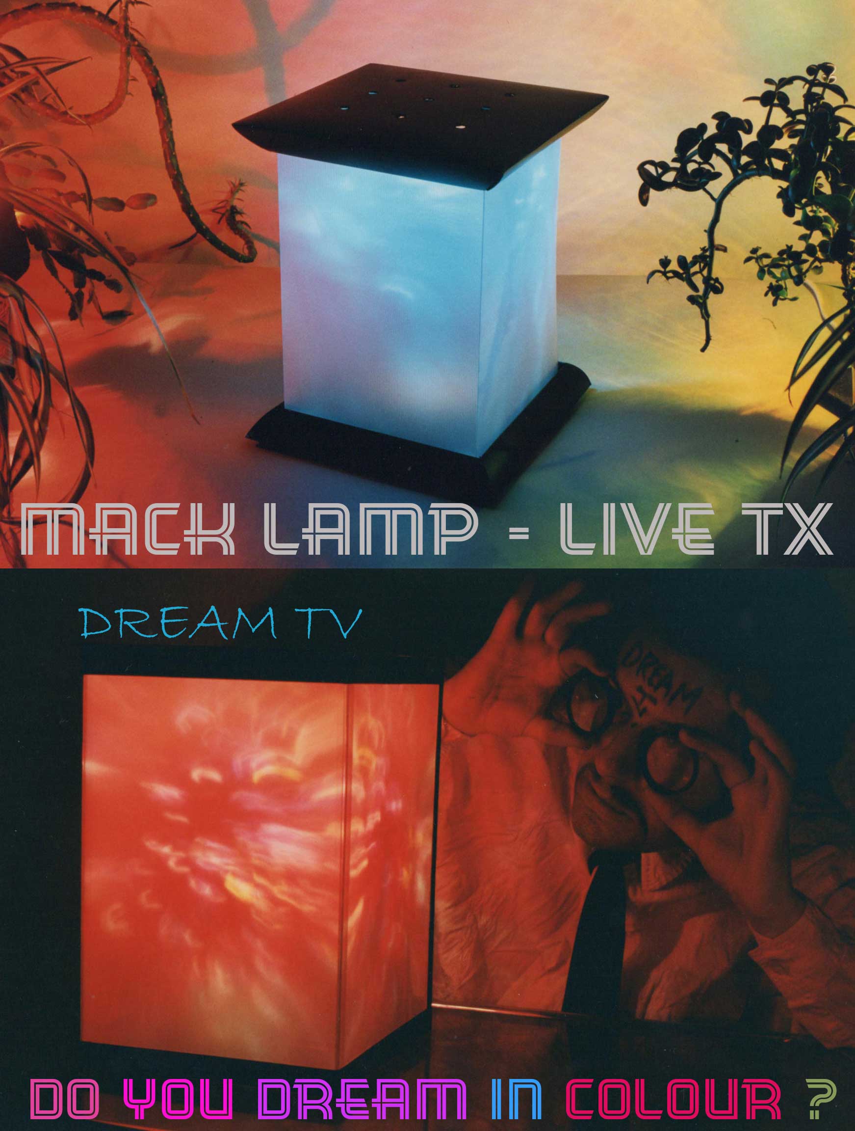 Mack Lamp Dream TV lighting by Peter Lawrence McVeigh - Live TX